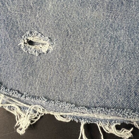 VTG 90s Levi's Jean Short Men 31* 501 Blue Distressed Cut Off Denim Jorts Tag 34 - Picture 3 of 16